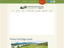 Tablet Screenshot of nehalemtrust.org